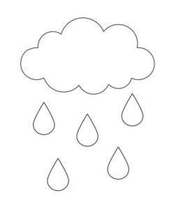Desenho de Chuva Desenho Colorir Imprimir 09