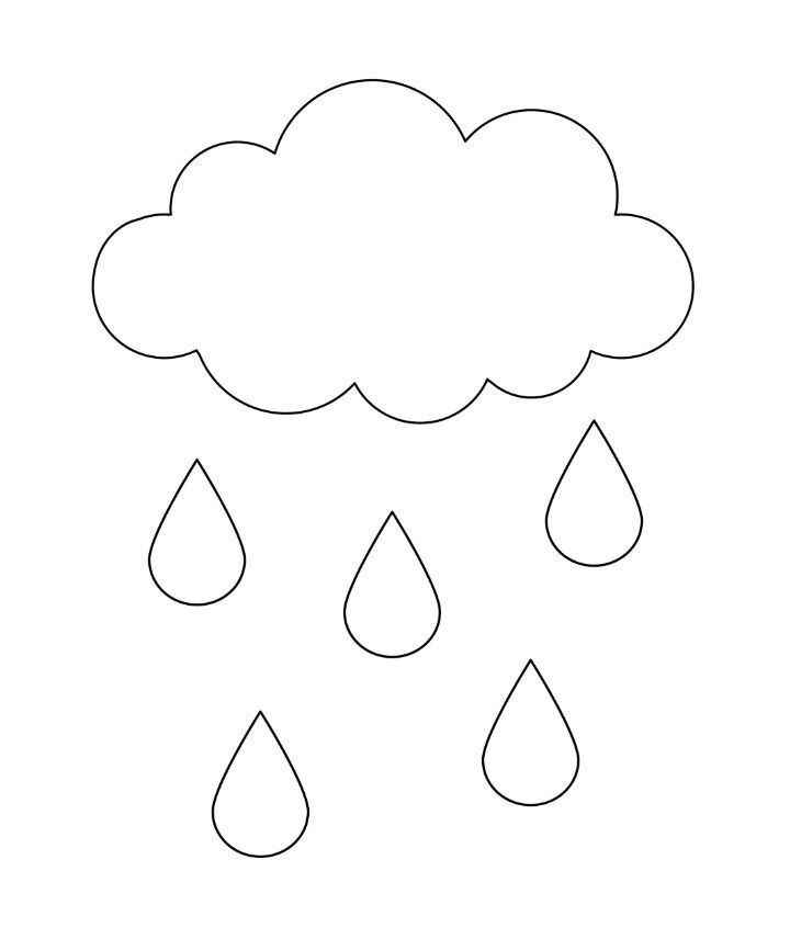 Desenho de Chuva Desenho Colorir Imprimir 09