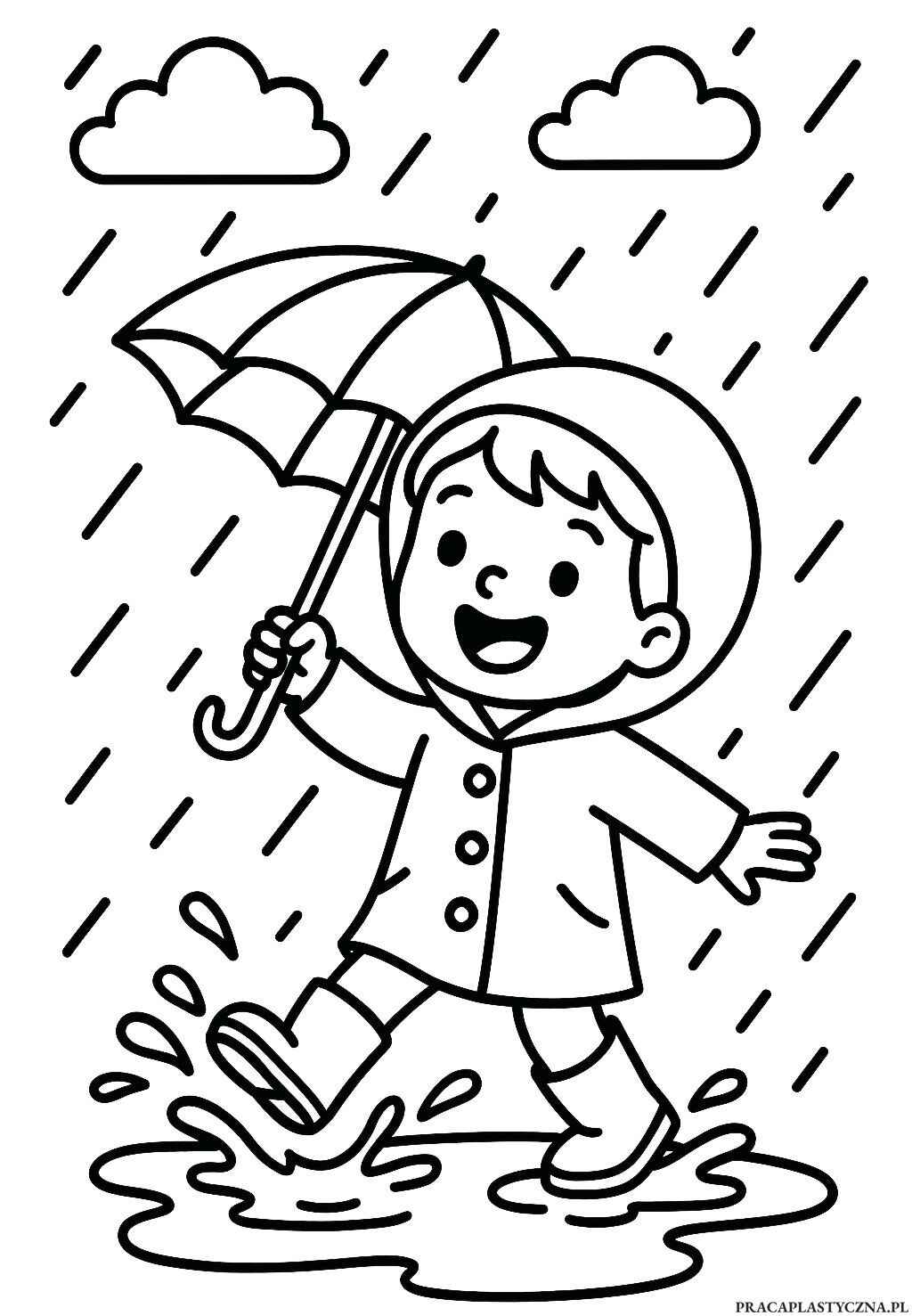 Desenho de Chuva Desenho Colorir Imprimir 22