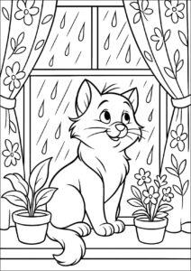 Desenho de Chuva Desenho Colorir Imprimir 23