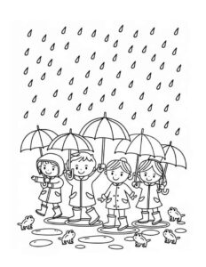 Desenho de Chuva Desenho Colorir Imprimir 28
