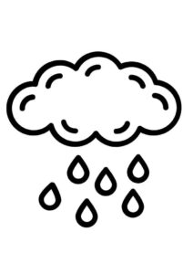 Desenho de Chuva Desenho Colorir Imprimir 29