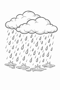 Desenho de Chuva Desenho Colorir Imprimir 30