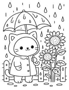 Desenho de Chuva Desenho Colorir Imprimir 32