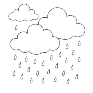 Desenho de Chuva Desenho Colorir Imprimir 33