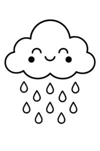 Desenho de Chuva Desenho Colorir Imprimir 38