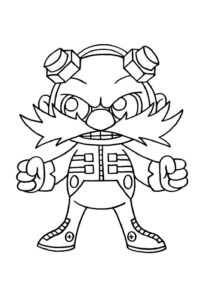 Desenho de Doutor Ivo Robotnik Desenho Colorir Imprimir 09