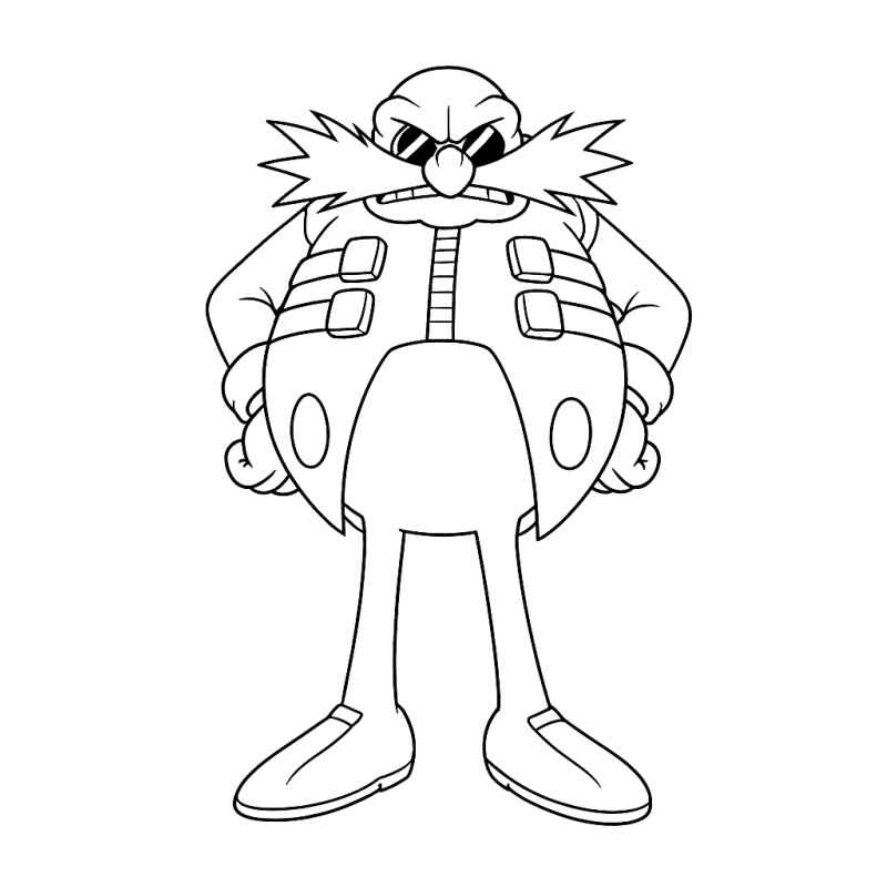 Desenho de Doutor Ivo Robotnik Desenho Colorir Imprimir 16