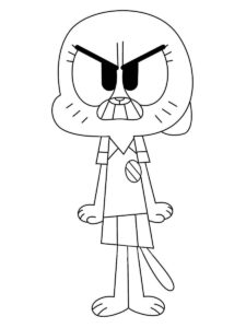 Desenho de Gumball Desenho Colorir Imprimir 08