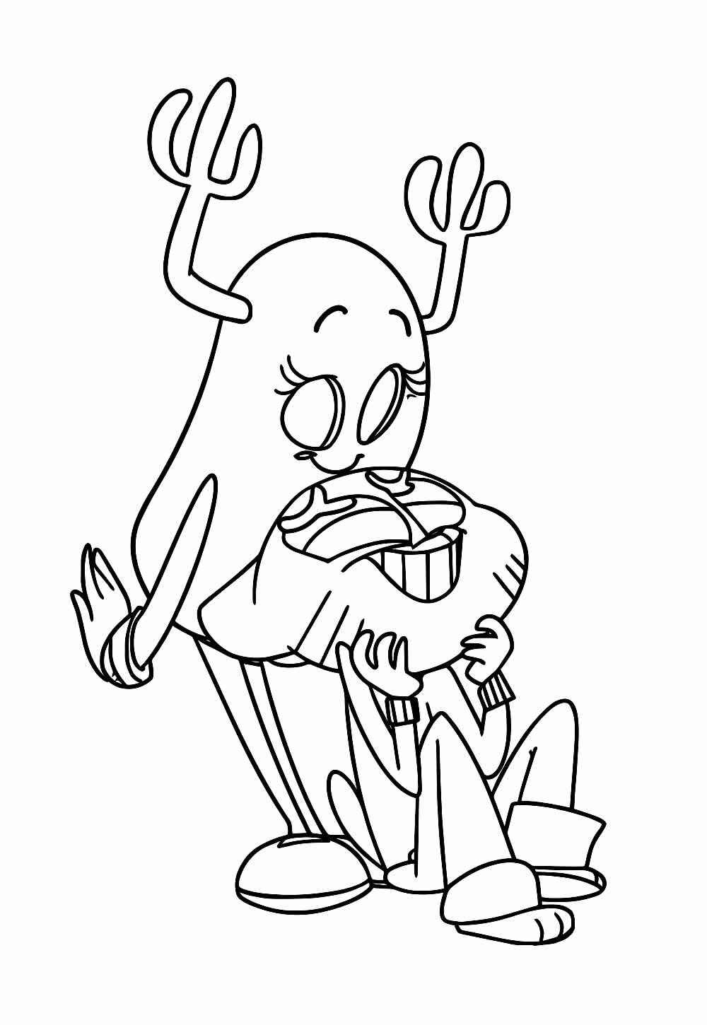 Desenho de Gumball Desenho Colorir Imprimir 12