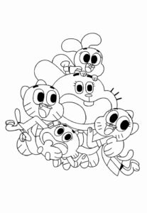 Desenho de Gumball Desenho Colorir Imprimir 18