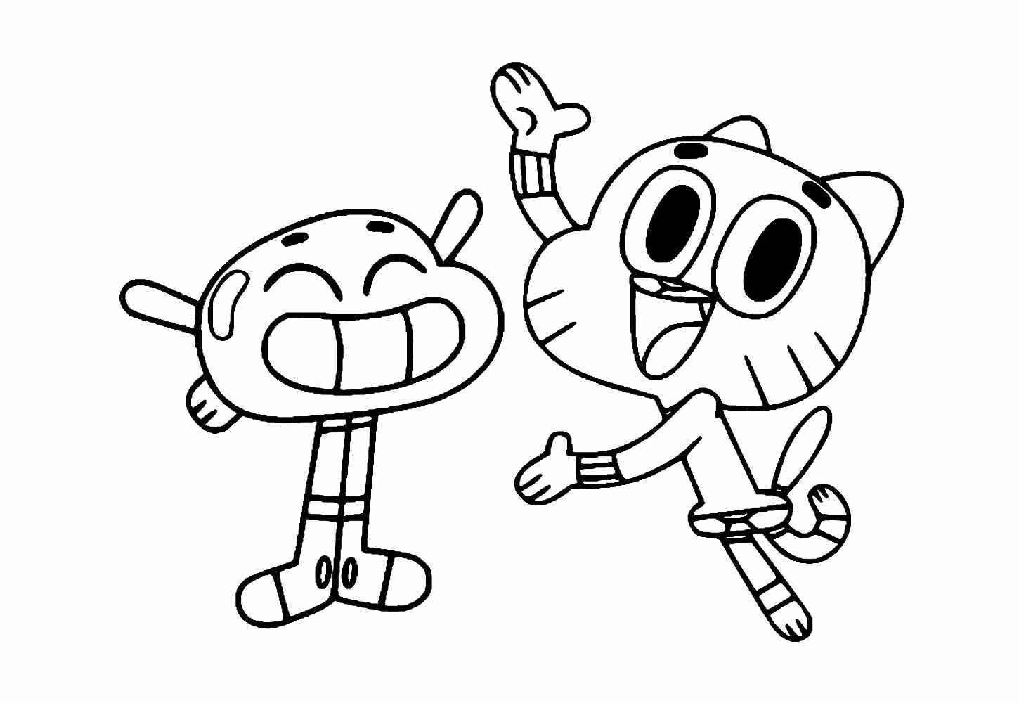Desenho de Gumball Desenho Colorir Imprimir 25