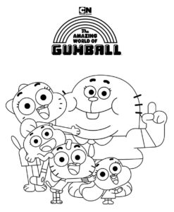 Desenho de Gumball Desenho Colorir Imprimir 27
