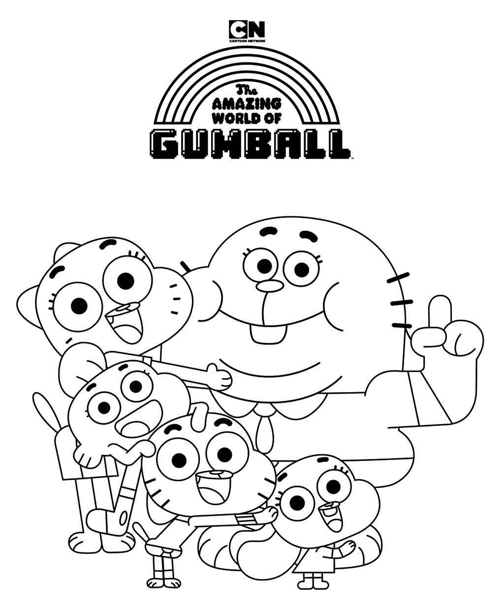 Desenho de Gumball Desenho Colorir Imprimir 27