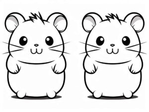 Desenho de Hamster Desenho Colorir Imprimir 04
