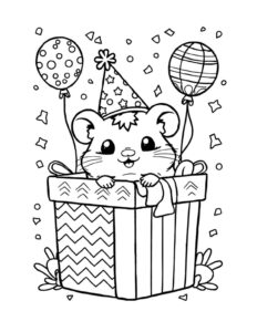 Desenho de Hamster Desenho Colorir Imprimir 08