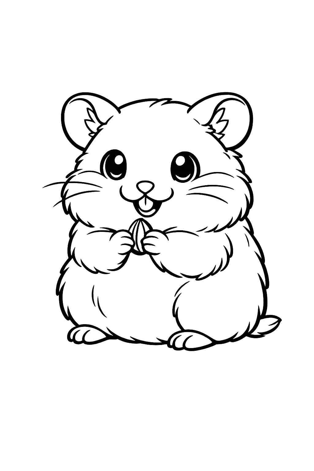 Desenho de Hamster Desenho Colorir Imprimir 15