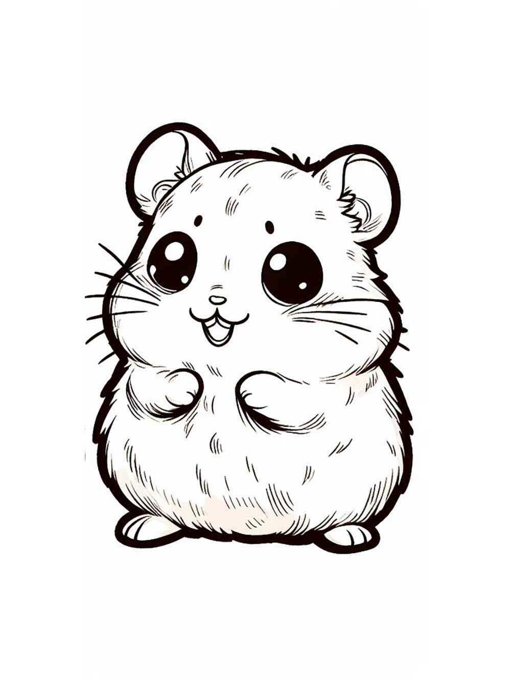 Desenho de Hamster Desenho Colorir Imprimir 18