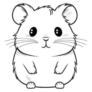 Desenho de Hamster Desenho Colorir Imprimir 19