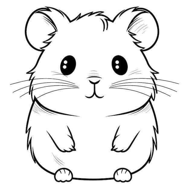 Desenho de Hamster Desenho Colorir Imprimir 19