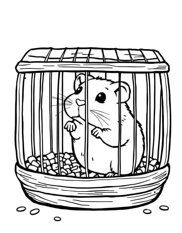 Desenho de Hamster Desenho Colorir Imprimir 20