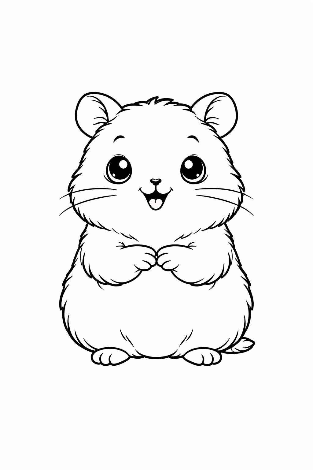 Desenho de Hamster Desenho Colorir Imprimir 22