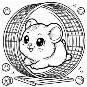 Desenho de Hamster Desenho Colorir Imprimir 24