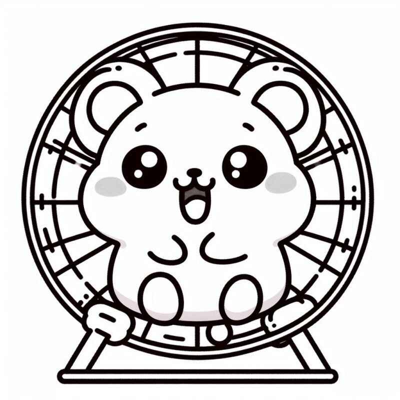Desenho de Hamster Desenho Colorir Imprimir 26