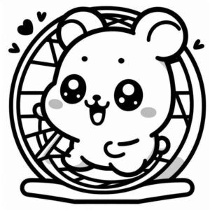 Desenho de Hamster Desenho Colorir Imprimir 27