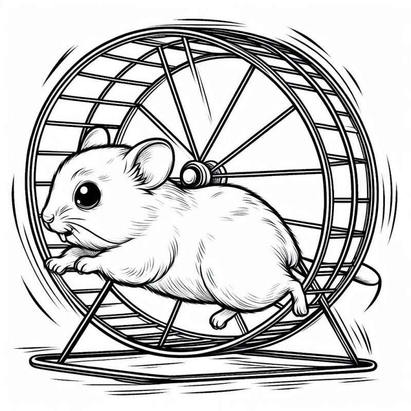 Desenho de Hamster Desenho Colorir Imprimir 28