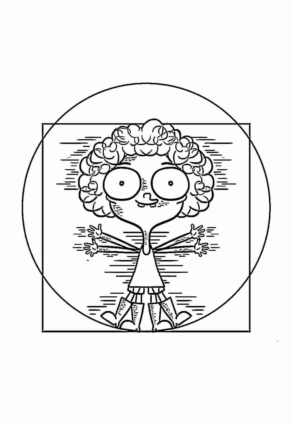 Desenho de Irmão Do Jorel Desenho Colorir Imprimir 02