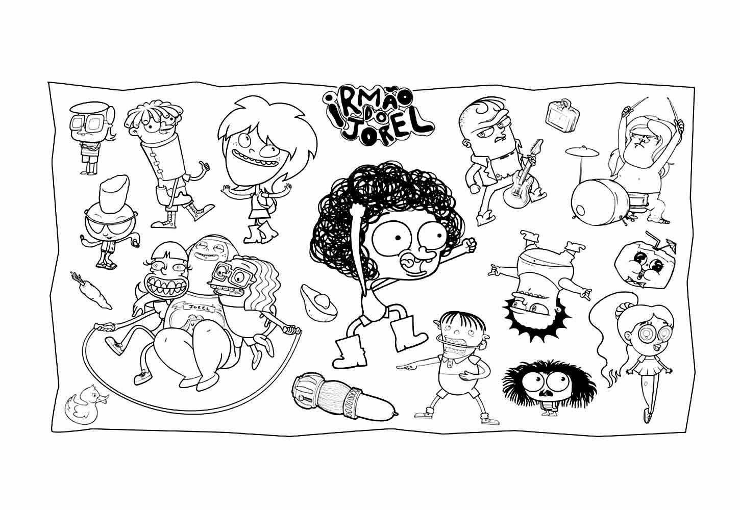 Desenho de Irmão Do Jorel Desenho Colorir Imprimir 08