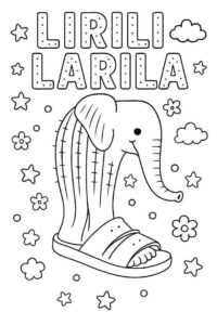 Desenho de Lirili Larila Desenho Colorir Imprimir 4