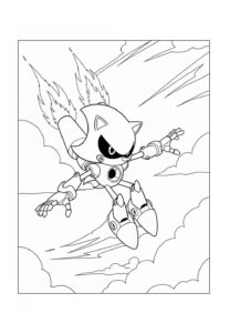 Desenho de Metal Sonic Desenho Colorir Imprimir 07