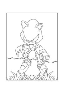 Desenho de Metal Sonic Desenho Colorir Imprimir 15