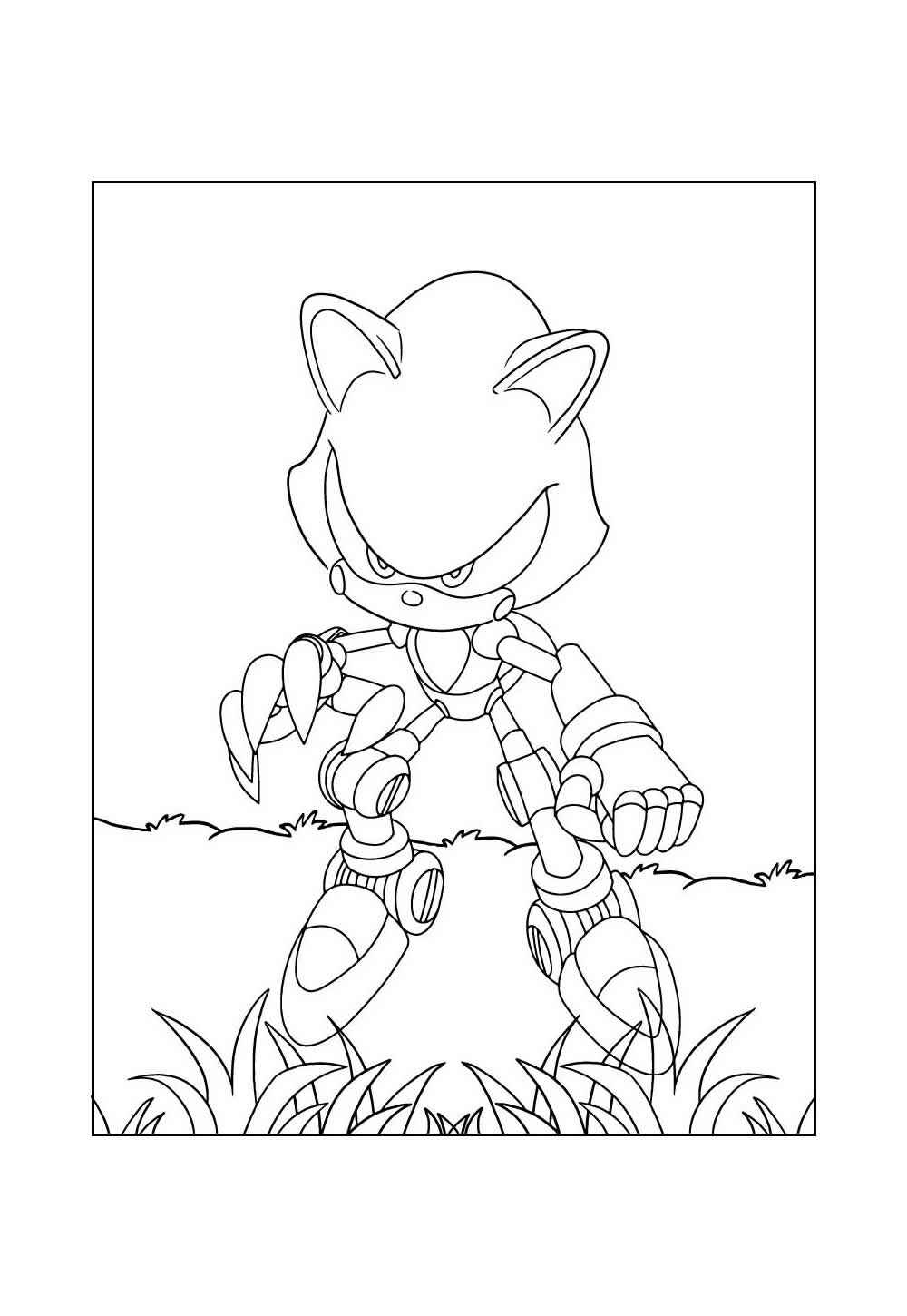 Desenho de Metal Sonic Desenho Colorir Imprimir 15