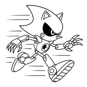 Desenho de Metal Sonic Desenho Colorir Imprimir 16