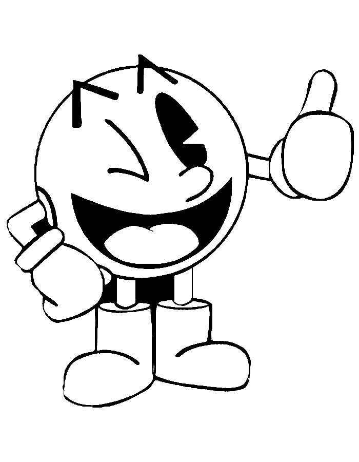 Desenho de Pacman Desenho Colorir Imprimir 04