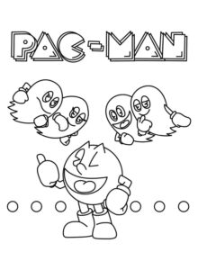 Desenho de Pacman Desenho Colorir Imprimir 06