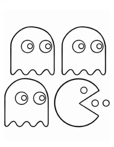 Desenho de Pacman Desenho Colorir Imprimir 11