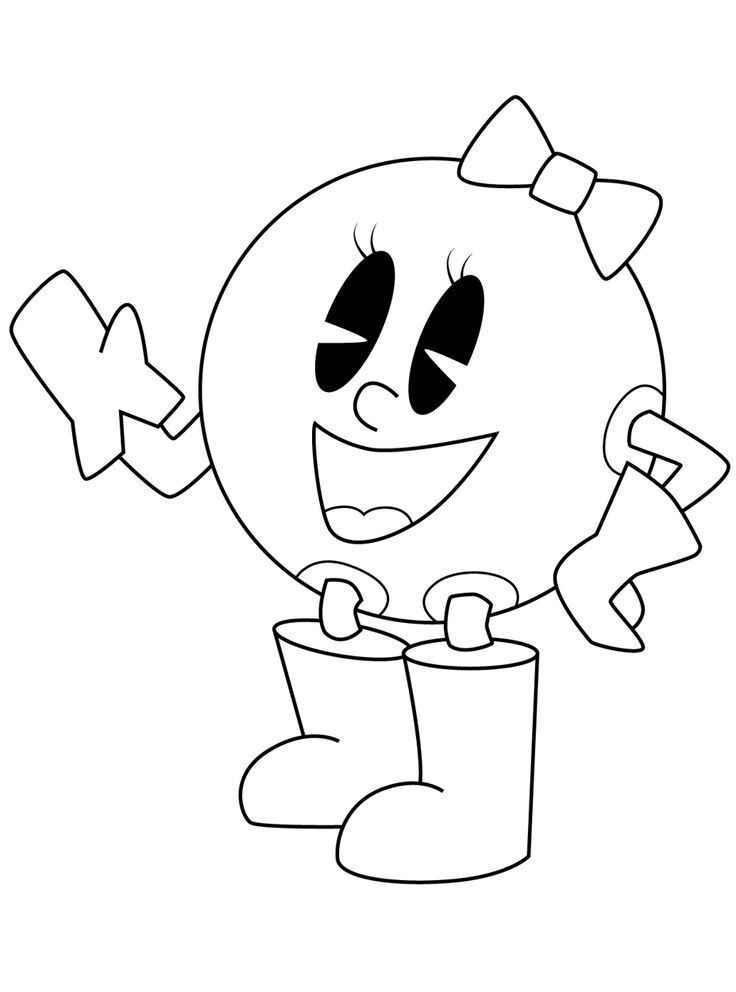 Desenho de Pacman Desenho Colorir Imprimir 13