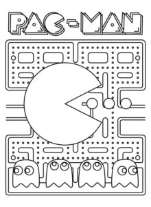 Desenho de Pacman Desenho Colorir Imprimir 15
