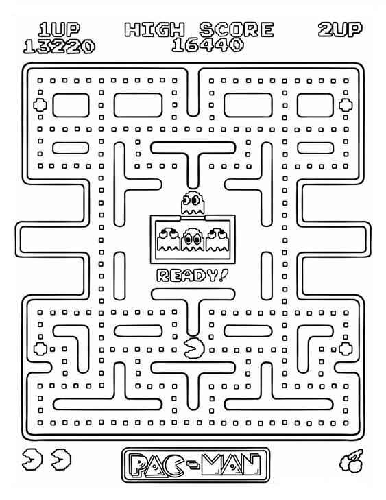 Desenho de Pacman Desenho Colorir Imprimir 20