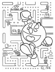 Desenho de Pacman Desenho Colorir Imprimir 22