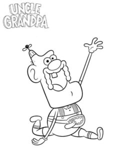 Desenho de Titio Avô Desenho Colorir Imprimir 02