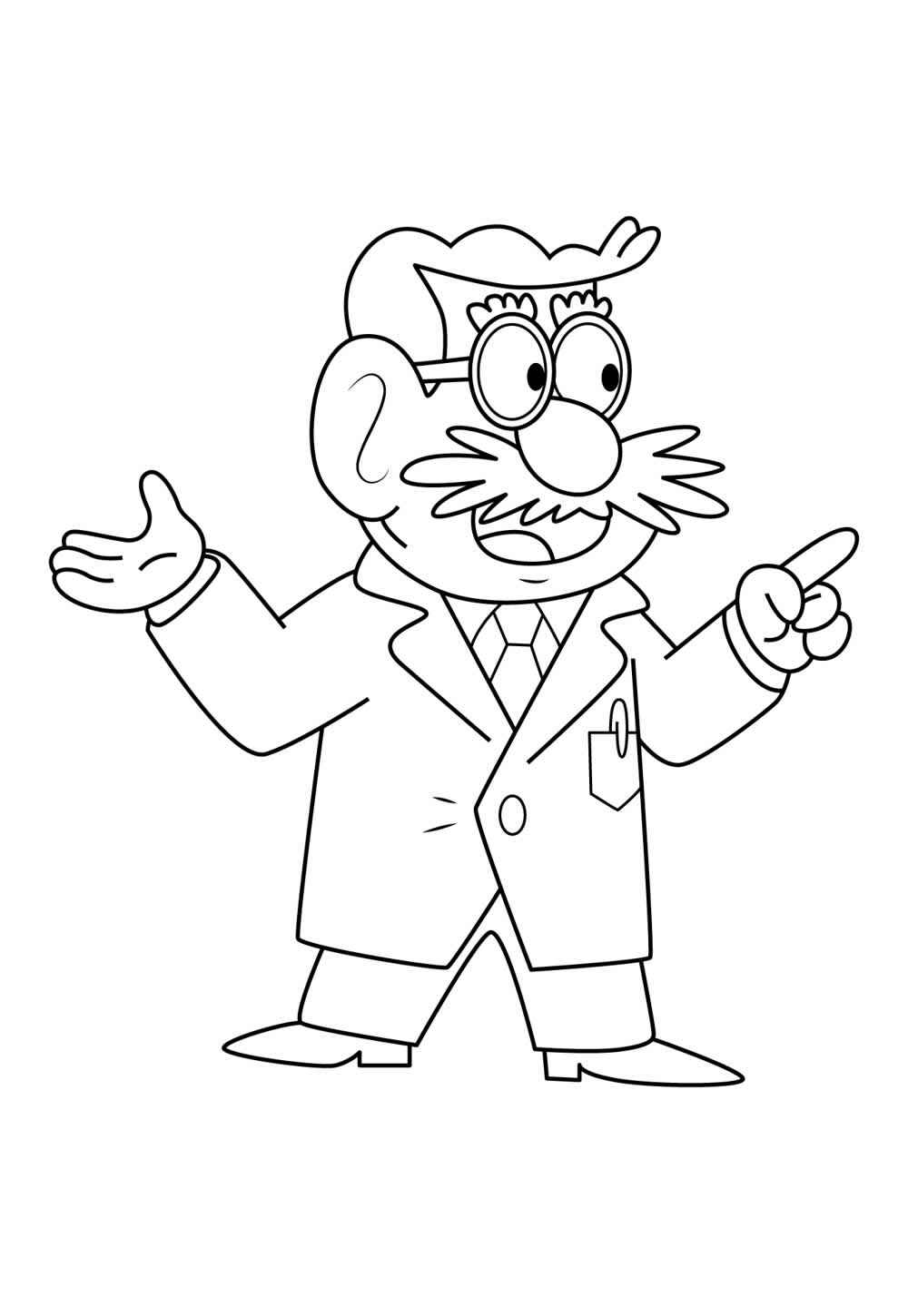 Desenho de Titio Avô Desenho Colorir Imprimir 21