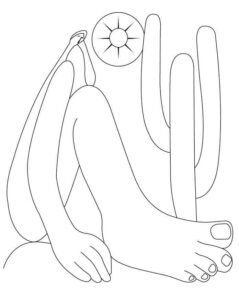 Desenho de Abaporu Desenho Colorir Imprimir 1