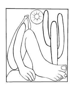 Desenho de Abaporu Desenho Colorir Imprimir 3