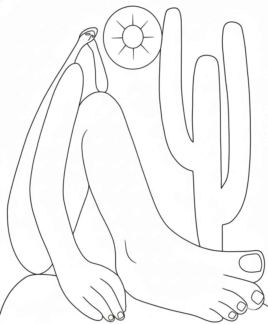 Desenho de Abaporu Desenho Colorir Imprimir 4