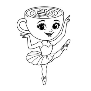 Desenho de Ballerina Capuccina Desenho Colorir Imprimir 03